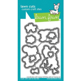 Lawn Fawn, lawn cuts/ Stanzschablone, yappy birthday add-on