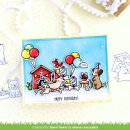 Lawn Fawn, clear stamp, yappy birthday