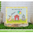 Lawn Fawn, clear stamp, yappy birthday