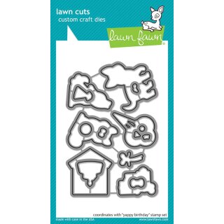 Lawn Fawn, lawn cuts/ Stanzschablone, yappy birthday