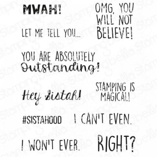 Stamping Bella, Rubber Stamp, EMILYS SENTIMENT SET