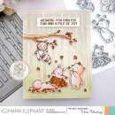 Mama Elephant, clear stamp, FALLING LEAVES