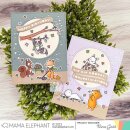 Mama Elephant, clear stamp, FALLING LEAVES