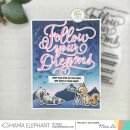 Mama Elephant, clear stamp, FOLLOW YOUR DREAMS