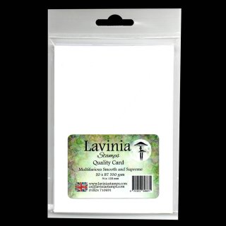 Lavinia Stamps, Multifarious Card B7, 20 Bögen, White, 350g/m²