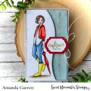 Sweet November Stamps, clear stamp, SN Gal Avril
