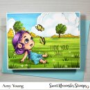 Sweet November Stamps, clear stamp, Flutterbee Tullia