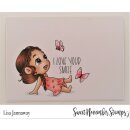 Sweet November Stamps, clear stamp, Flutterbee Tullia