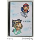 Sweet November Stamps, clear stamp, Calico