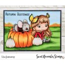 Sweet November Stamps, clear stamp, Flutterbee Opal