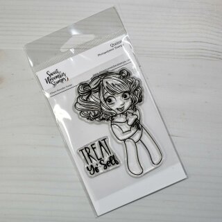 Sweet November Stamps, clear stamp, Quinn