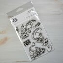 Sweet November Stamps, clear stamp, Dragon Trio