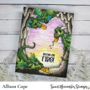 Sweet November Stamps, clear stamp, Dragon Trio
