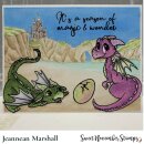 Sweet November Stamps, clear stamp, Dragon Trio