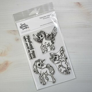 Sweet November Stamps, clear stamp, Fairytale Unicorns