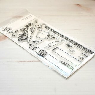 Sweet November Stamps, clear stamp, Dock on the Bay
