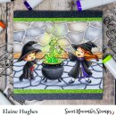Sweet November Stamps, clear stamp, Background Builder: Halloween Room