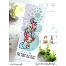 Sweet November Stamps, clear stamp, Mermaid hair