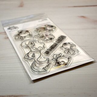 Sweet November Stamps, clear stamp, Goldie