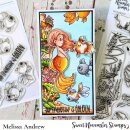Sweet November Stamps, clear stamp, Goldie