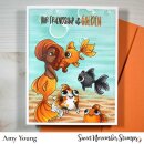 Sweet November Stamps, clear stamp, Goldie