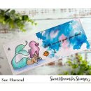 Sweet November Stamps, clear stamp, Mermees #3