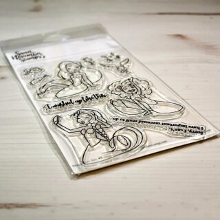Sweet November Stamps, clear stamp, Mermees Set #1