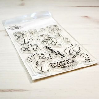 Sweet November Stamps, clear stamp, Merwees Set #1