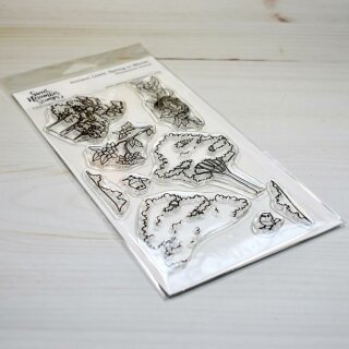 Sweet November Stamps, clear stamp, Horizon lines: Spring...