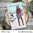 Sweet November Stamps, clear stamp, Horizon Lines: Winter Wonderland