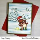 Sweet November Stamps, clear stamp, Horizon Lines: Winter Wonderland