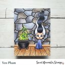 Sweet November Stamps, clear stamp, Halloween Room Add-on