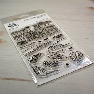 Sweet November Stamps, clear stamp, Horizon Lines: Waterfall