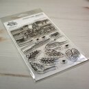 Sweet November Stamps, clear stamp, Horizon Lines: Waterfall