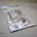 Sweet November Stamps, clear stamp, Horizon lines: Reflections