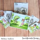 Sweet November Stamps, clear stamp, Horizon lines:...