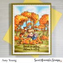 Sweet November Stamps, clear stamp, Horizon lines: Reflections