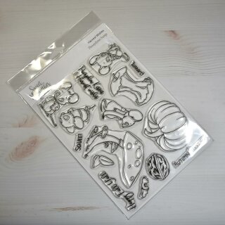 Sweet November Stamps, clear stamp, Harvest Wishes