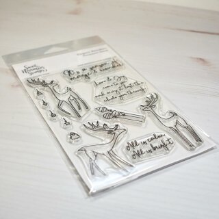 Sweet November Stamps, clear stamp, Elegant Reindeer