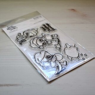 Sweet November Stamps, clear stamp, Bundle Up