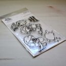Sweet November Stamps, clear stamp, Bundle Up