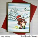 Sweet November Stamps, clear stamp, Bundle Up