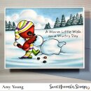 Sweet November Stamps, clear stamp, Bundle Up