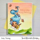 Sweet November Stamps, clear stamp, Fairy Hair