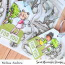 Sweet November Stamps, clear stamp, Balla-wee-na: Misty