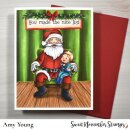 Sweet November Stamps, clear stamp, Santa Claus is Coming...