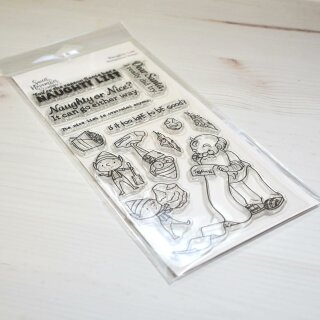 Sweet November Stamps, clear stamp, Naughty List