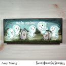 Sweet November Stamps, clear stamp, Ghostly Greetings