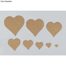 Rayher Stanzschablonen Herz Steppnaht, 1,2-8,4cm x 1,3-8,5cm, 8-tlg.