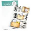 Gerda Steiner Designs, Cats and Boxes 4x6 Clear Stamp Set